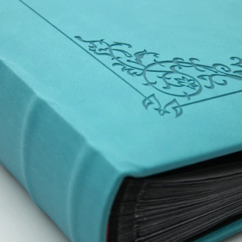 Album wklejany Fines Turkus XL z tłoczeniem (tradycyjny 100 czarnych stron)